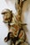 Opposing Pair of Polychrome Hand Carved Wood and Iron Monkey Wall Sconces C 1920 For Sale In Miami - Image 6 of 16