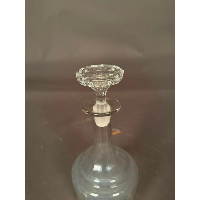 English Cut Glass Decanting Bottle With Lid, Circa 1920s For Sale - Image 4 of 7
