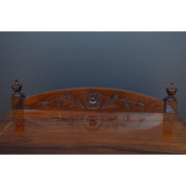 Edwardian Rosewood and Mahogany Cabinet, 1890s For Sale - Image 4 of 16