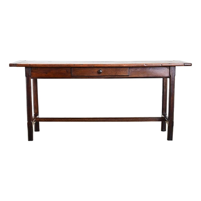 French 19th Century Walnut and Oak Single Drawer Server For Sale