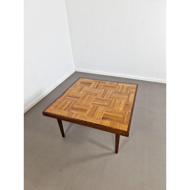 Mid-Century Parquet Coffee Table, 1960s For Sale - Image 9 of 11