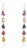 14.75ct Rainbow Sapphire Uncut Antique Style Dangle Earrings in 14k Gold- A Pair For Sale