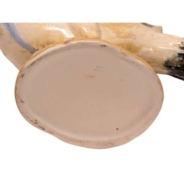 Blue Vintage Ceramic Pheasant Planter For Sale - Image 8 of 8