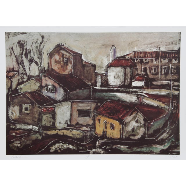 Bogdan Grom, Rustic Scene, Lithograph For Sale