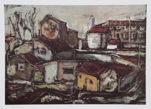 Bogdan Grom, Rustic Scene, Lithograph