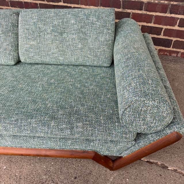 Jade Adrian Pearsall Restored Gondola Sofa For Sale - Image 8 of 12