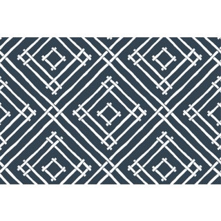 Island House Navy Fabric by the Yard For Sale
