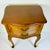 1970s Vintage French Provincial Hollywood Regency Walnut & Burl Wood Side Table or Night Stand For Sale - Image 6 of 17