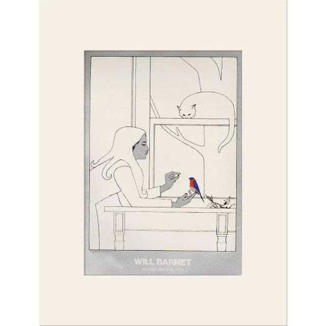 "Fifth Season #2 (1977)" Vintage Offset Lithograph After Will Barnet For Sale