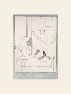"Fifth Season #2 (1977)" Vintage Offset Lithograph After Will Barnet