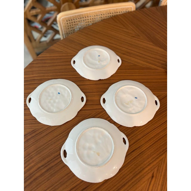 1970s Majolica Fruit Du Jour Plates-Set of 4 For Sale - Image 9 of 9