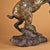 Bronze Leaping Antelope Sculpture, Intricate Gold Inlaid Scroll Patterns, Archaic Chinoiserie Statue For Sale - Image 10 of 10