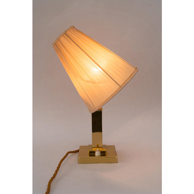 Art Deco Table Lamp with Fabric Shade, Vienna, Austria, 1920s For Sale - Image 14 of 18