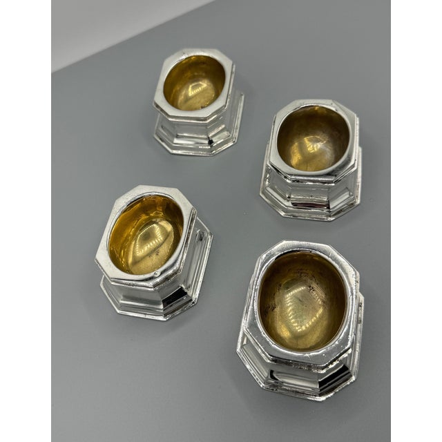 Metal 4 Sterling Silver, Tiffany & Co Silver Salts For Sale - Image 7 of 8