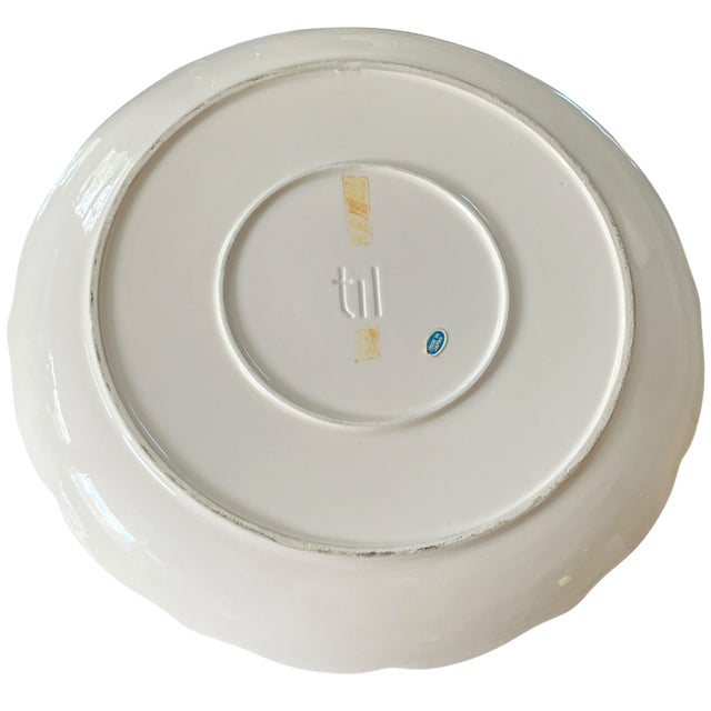 Vintage Til Trompe L’Oeil Ceramic Olive Serving Plate, in the Style of Este Ceramiche Made in Japan, 10" For Sale - Image 9 of 11