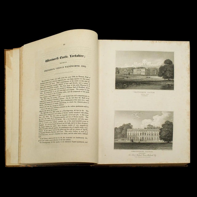 Early 19th Century 1829's 2 Antique Books, Jones' View of Seats Mansions & Noblemen For Sale - Image 5 of 12