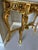 French French Style Console Table – Beige Marble Top For Sale - Image 3 of 9