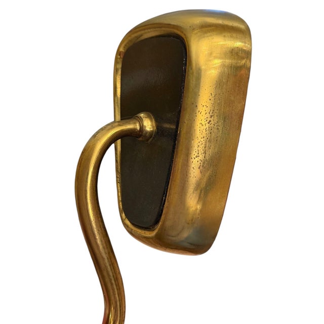 Metal 1940s French Art Deco Brass and Textured Glass Wall Sconces - a Pair For Sale - Image 7 of 7
