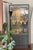 Vintage Gray Lacquered Curio Cabinet, Late 20th Century For Sale - Image 12 of 12