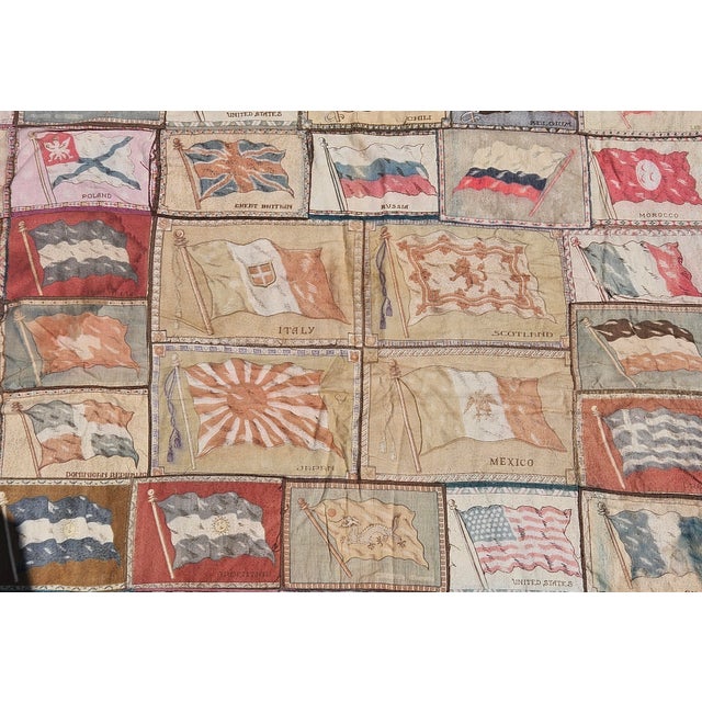 Blue Rare Tobacco Flag Quilt For Sale - Image 8 of 18