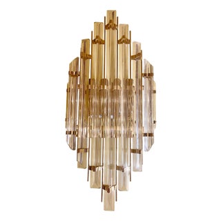 Murano Glass Wall Light from Venini, Italy, 1980s For Sale
