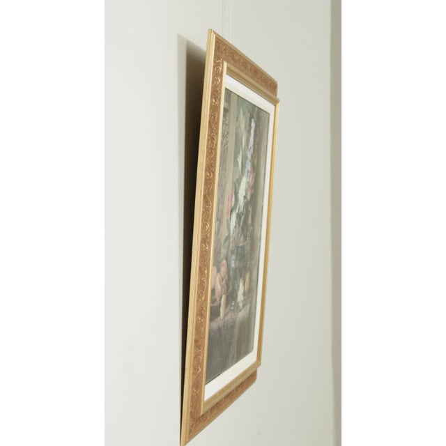 Traditional Contemporary Floral Still Life Reproduction Print, Framed For Sale - Image 3 of 13