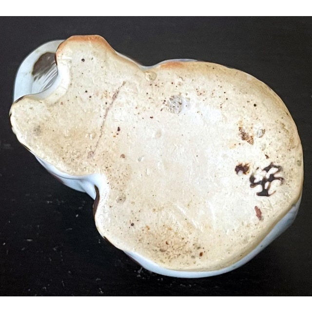 Mid 19th Century Mid 19th Century Korean Joseon Dynasty Ceramic Dog Form Water Dropper For Sale - Image 5 of 13