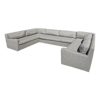 Restoration Hardware Belgian Track Arm Bench U Shape Sectional For Sale
