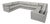 Restoration Hardware Belgian Track Arm Bench U Shape Sectional For Sale