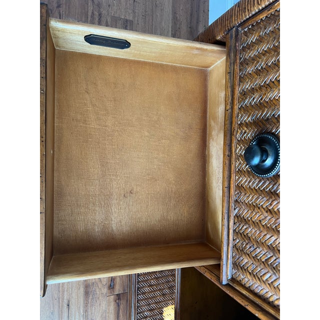 Vintage Tommy Bahama Reed Sideboard/Credenza Console Table For Sale - Image 10 of 12