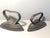 2 antique irons in very good condition, solid iron with drawings on both, ideal for decoration in any room, both modern,...
