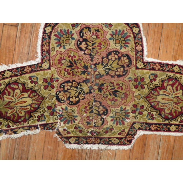 19th century Lavar Kerman Fragment Rug no. r5004 For Sale - Image 4 of 5