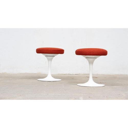 Eero Saarinen Stools by Eero Saarinen for Knoll, 1970s, Set of 2 For Sale - Image 4 of 8