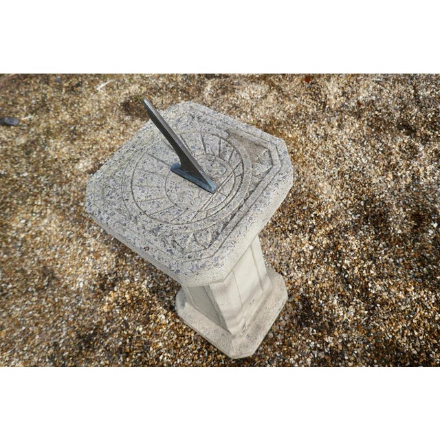 1960s Weathered Garden Sundial, 1960 For Sale - Image 5 of 9