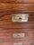 Wood 1970s Henredon Scene One Campaign Oak Lighted Display and Bar Cabinet For Sale - Image 7 of 9
