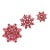 Contemporary Paper Snowflake Ornament (Set of 6) For Sale - Image 3 of 9