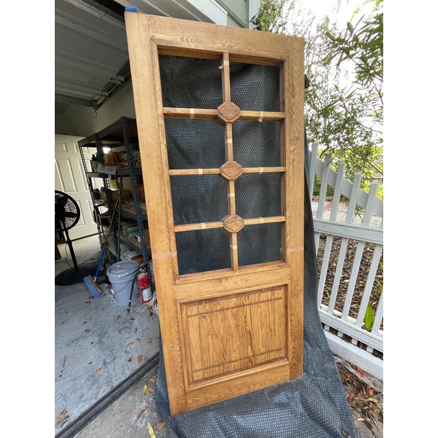 2020s Hand Carved Wooden Door For Sale - Image 5 of 5