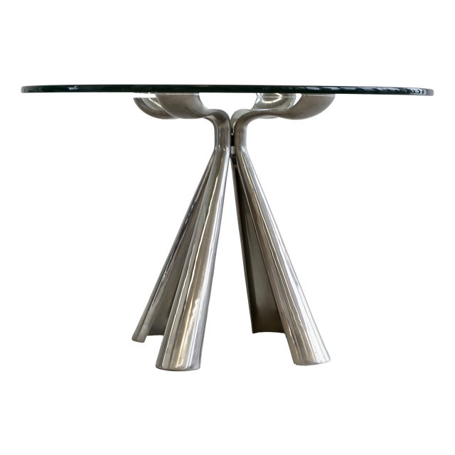 Round Dining Table by Vittorio Introini for Saporiti, 1972 For Sale