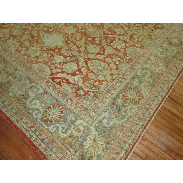 Zabihi Collection Oversize Antique Sultanabad Mahal Persian Carpet - 10'8" x 16'10" For Sale - Image 11 of 12