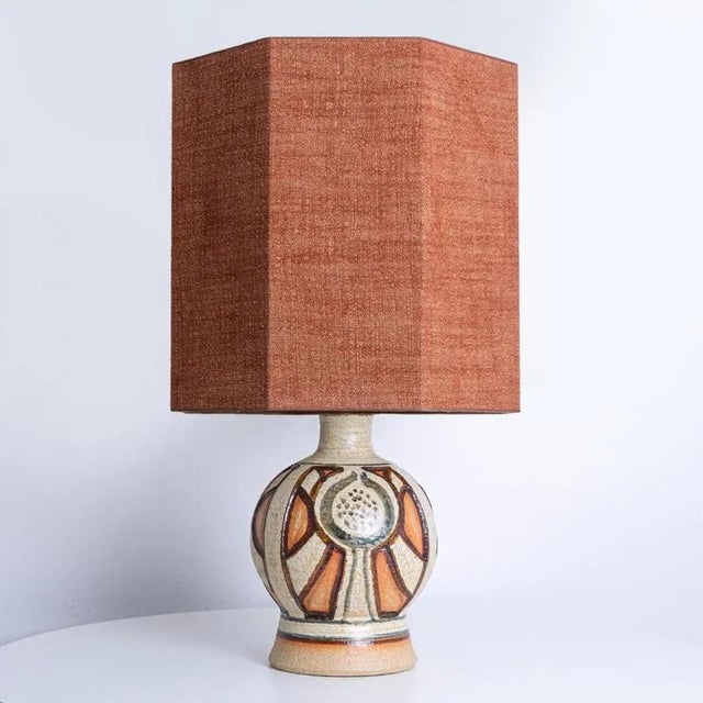 Beige Lamps from Soholm with Lampshades by René Houben, 1960s, Set of 2 For Sale - Image 8 of 12