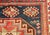 Antique Caucasian Kazak Area Rug, Hand-Knotted Wool, Geometric Medallion Pattern, 5x5 For Sale - Image 14 of 18