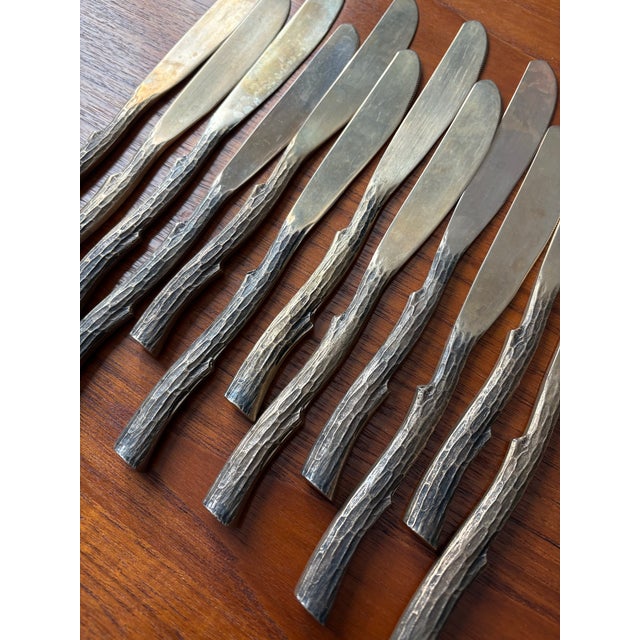 Vance Kitira Adirondack Twig Brass Flatware Set 61 Pieces Serve 11+ For Sale - Image 11 of 11