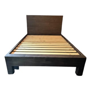 West Elm Emmerson Bed, Full, Chestnut For Sale