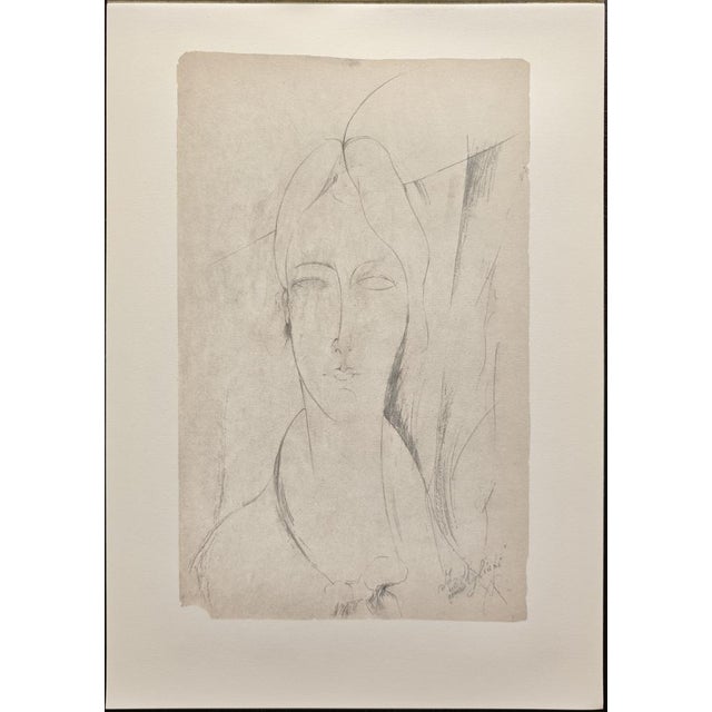Amedeo Modigliani (1884-1920) Ritratto di Lunia / Portrait of Lunia Lithograph on paper Paper especially produced for this...