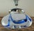 Metal Pendant Lamp in Blue Glass and Chrome from Mazzega, Italy, 1960s For Sale - Image 7 of 18