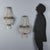 A pair of hot air balloon sconces made in Italy in the late 19th century. The sheet metal structure is decorated with...