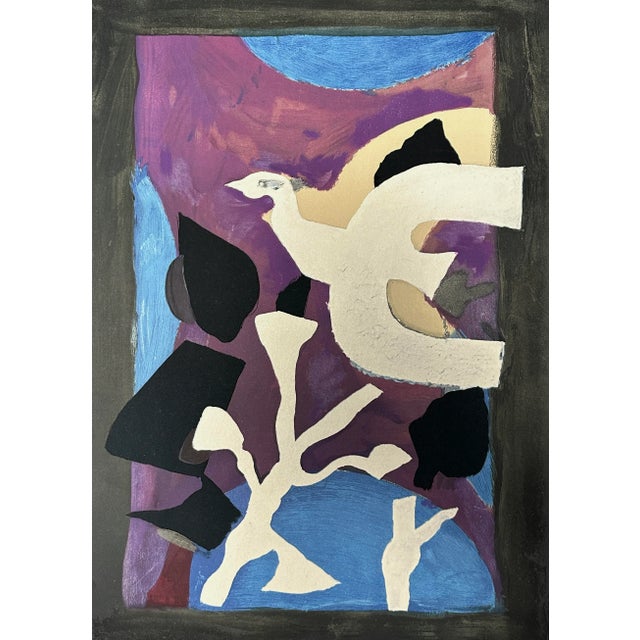 Original Georges Braques ‘Deniers Messages’ Exhibition Lithograph. Paris exhibition of Georges Braques at Galerie Maeght....