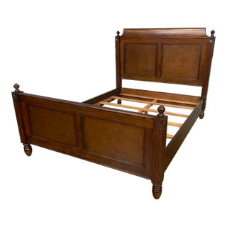 Louis XVI Queen Size Mahogany Bed by Leighton Hall - Showroom Sample For Sale