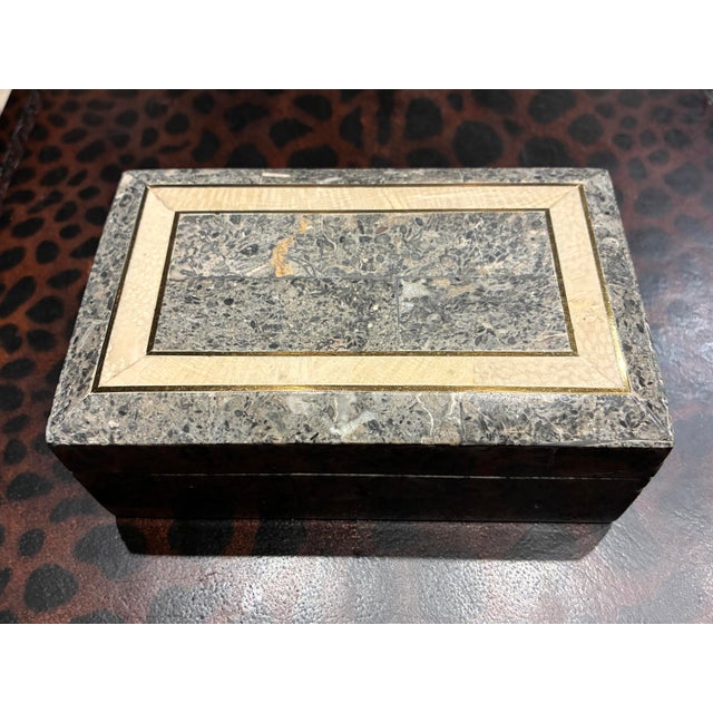 Maitland - Smith Tessellated Stone Jewelry Box From Maitland-Smith For Sale - Image 4 of 12