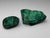 Gemstone Pair of Carved and Polished Malachite Vide-Poches, or Ash Trays Circa 1960 For Sale - Image 7 of 8